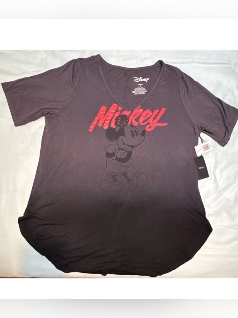 Disney Torrid Mickey Mouse Black Tunic T-Shirt Size 4X Adult Women's